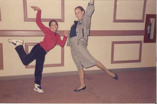 Graciela with a young Savion Glover.