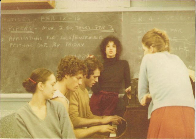 Graciela with Ohad Naharin, Igal Perry, Hannah Alex, and Michal Hasson on tour in the USA.