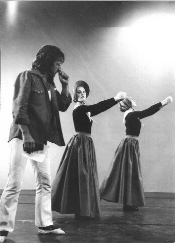 Bat-Dor Dance Company: Rehearsing "The Shakers" choreographed by Doris Humphrey.