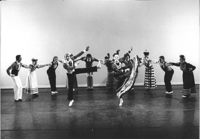 Bat-Dor Dance Company: Rehearsing &quot;Sunny Day&quot; by Charles Czarny for the U.S. Bicentennial.
