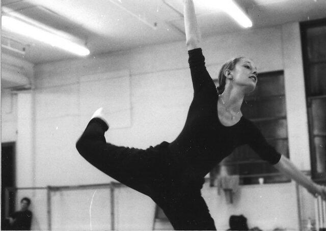 Rehearsing Igal Perry's "Magnificat" at Peridance Center in 1985.